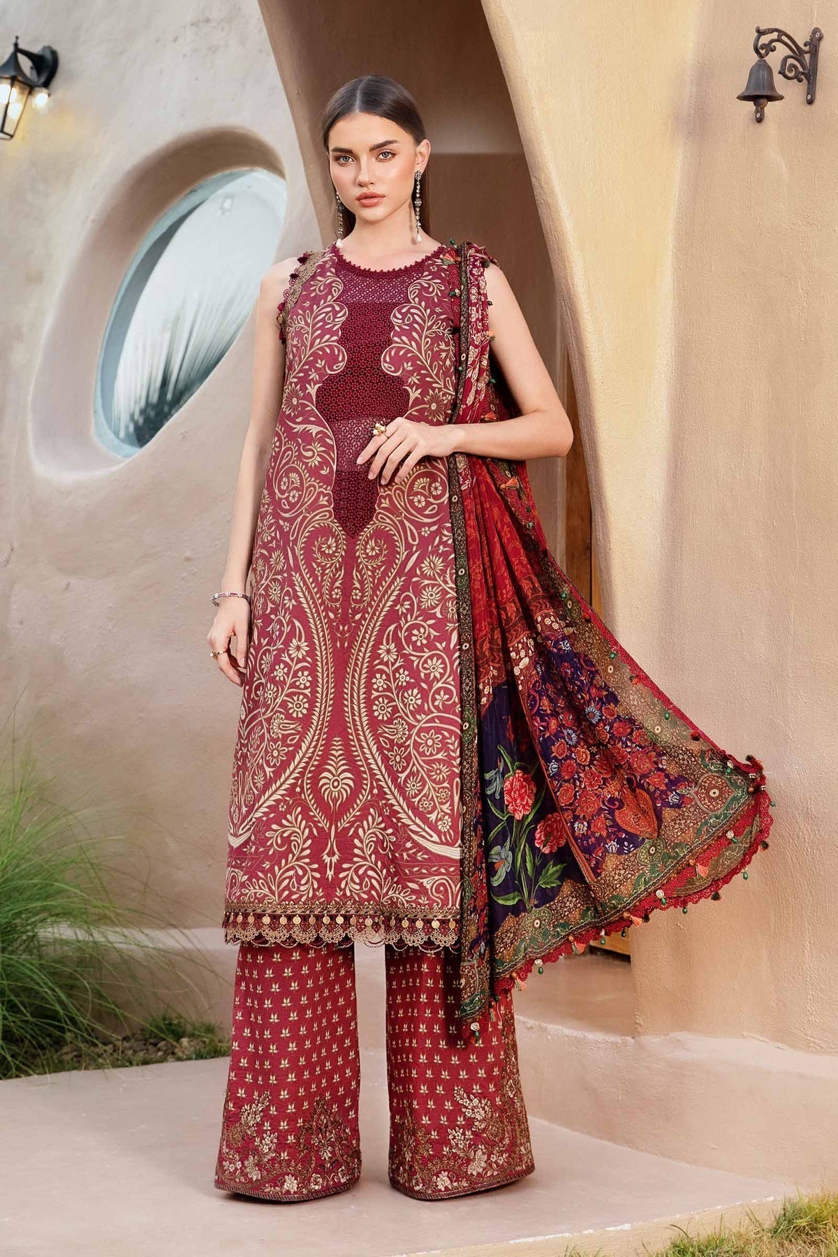 Maria B | M Prints 25 | MPT-2512-A - Official Maria B stockist in UK - Sakeena London