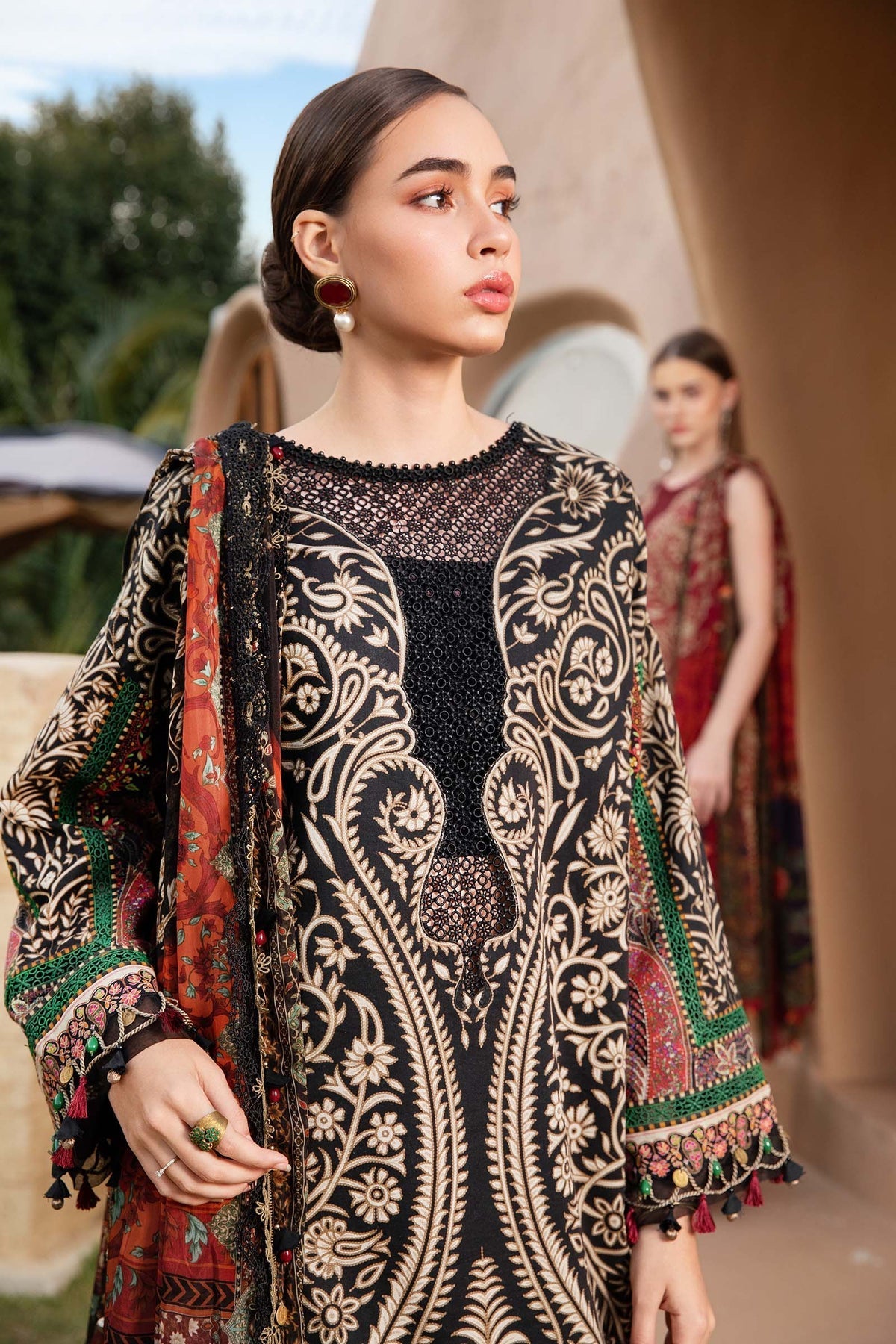 Maria B | M Prints 25 | MPT-2512-B - Official Maria B stockist in UK - Sakeena London