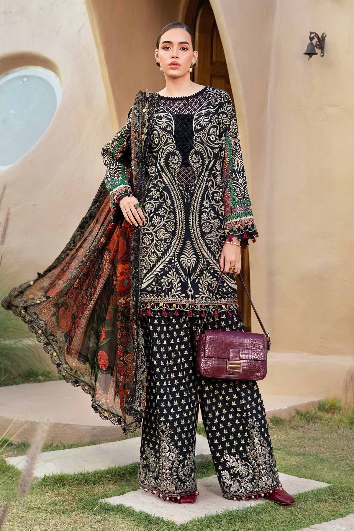 Maria B | M Prints 25 | MPT-2512-B - Official Maria B stockist in UK - Sakeena London