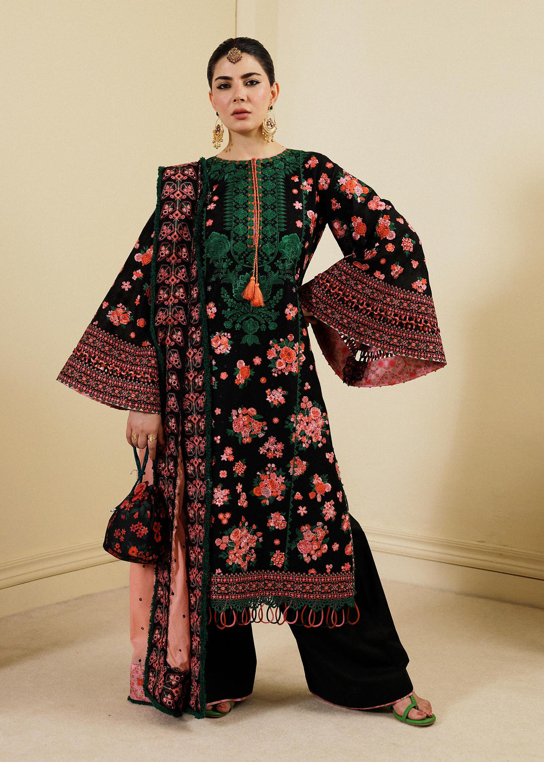 Hussain Rehar | Lawn SS 2023 | Noir - Official Hussain Rehar stockist in UK - Sakeena London
