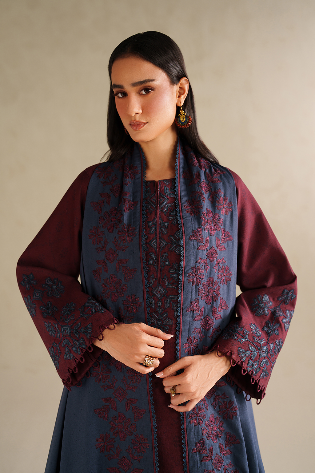 Iznik | Winter Chapter 25 | UE-592 Printed Khaddar - Official Iznik stockist in UK - Sakeena London