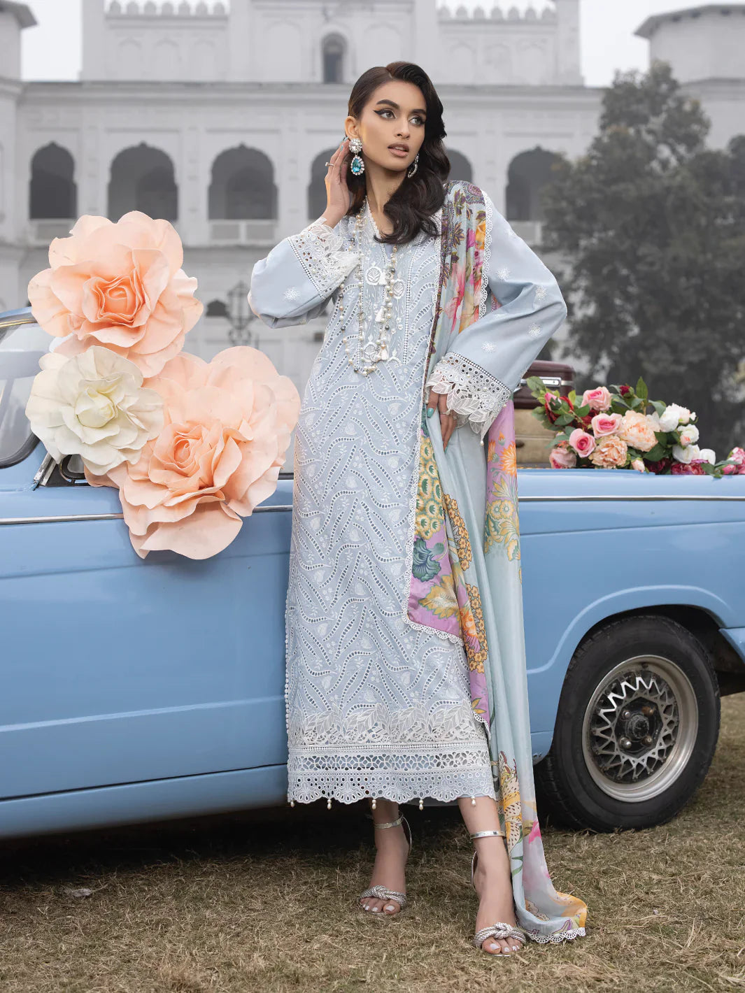 Faiza Faisal | Maya Luxury Lawn | Anja - Official Faiza Faisal stockist in UK - Sakeena London