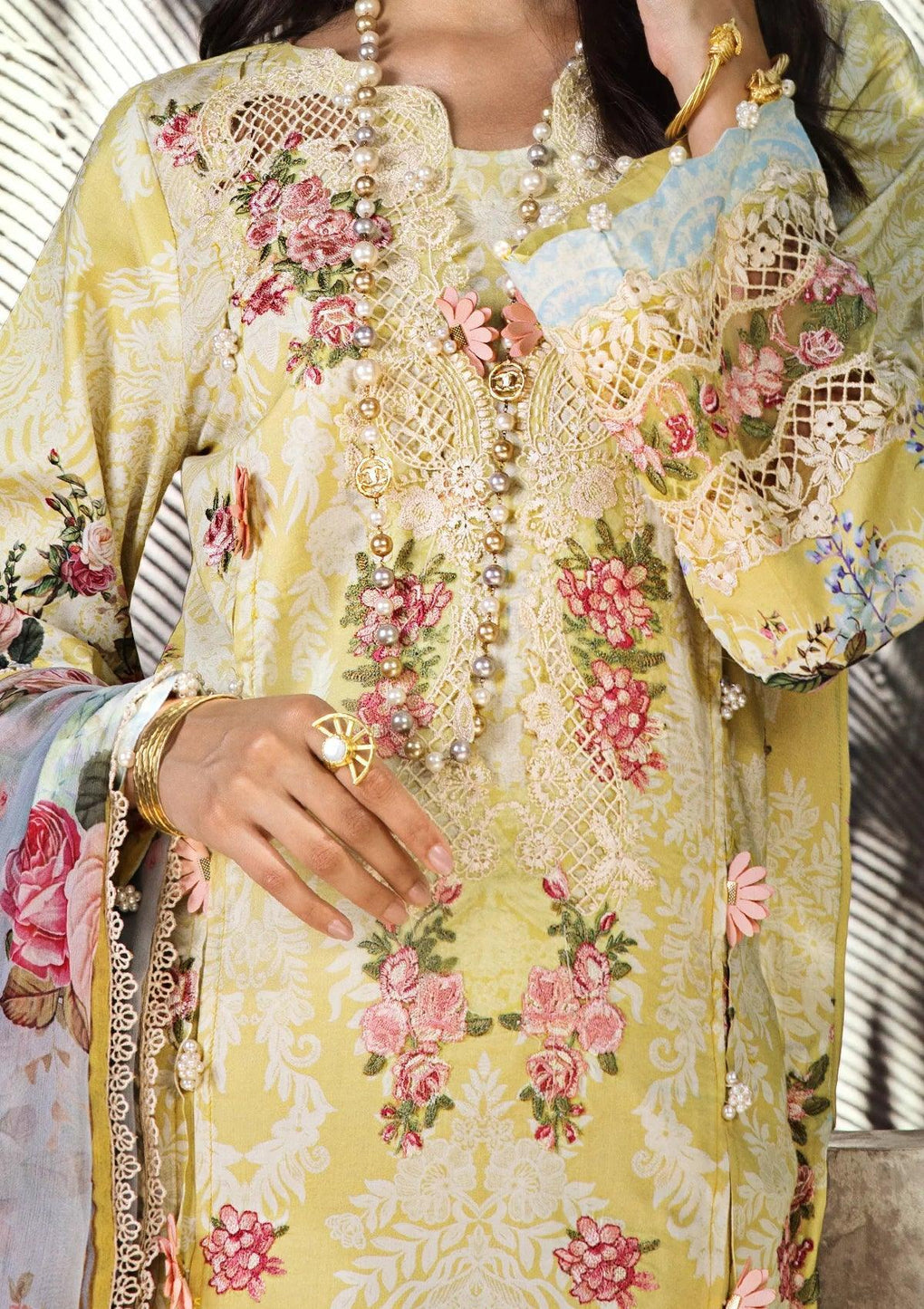 Elaf Premium | Luxury Lawn | Pixie Dust 02A - Official Elaf Premium stockist in UK - Sakeena London