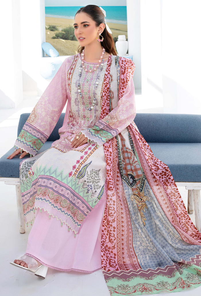Humdum | Saira Bano Lawn 24 | D08 - Official HumDum stockist in UK - Sakeena London
