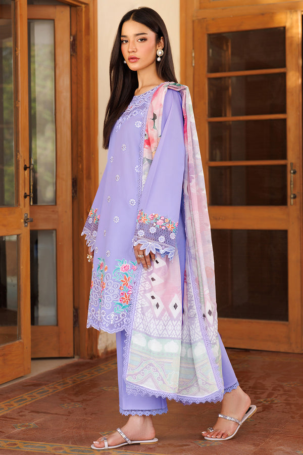 Farasha | Summer Weaves Embroidered Lawn | Lavender Dew - Official Farasha stockist in UK - Sakeena London