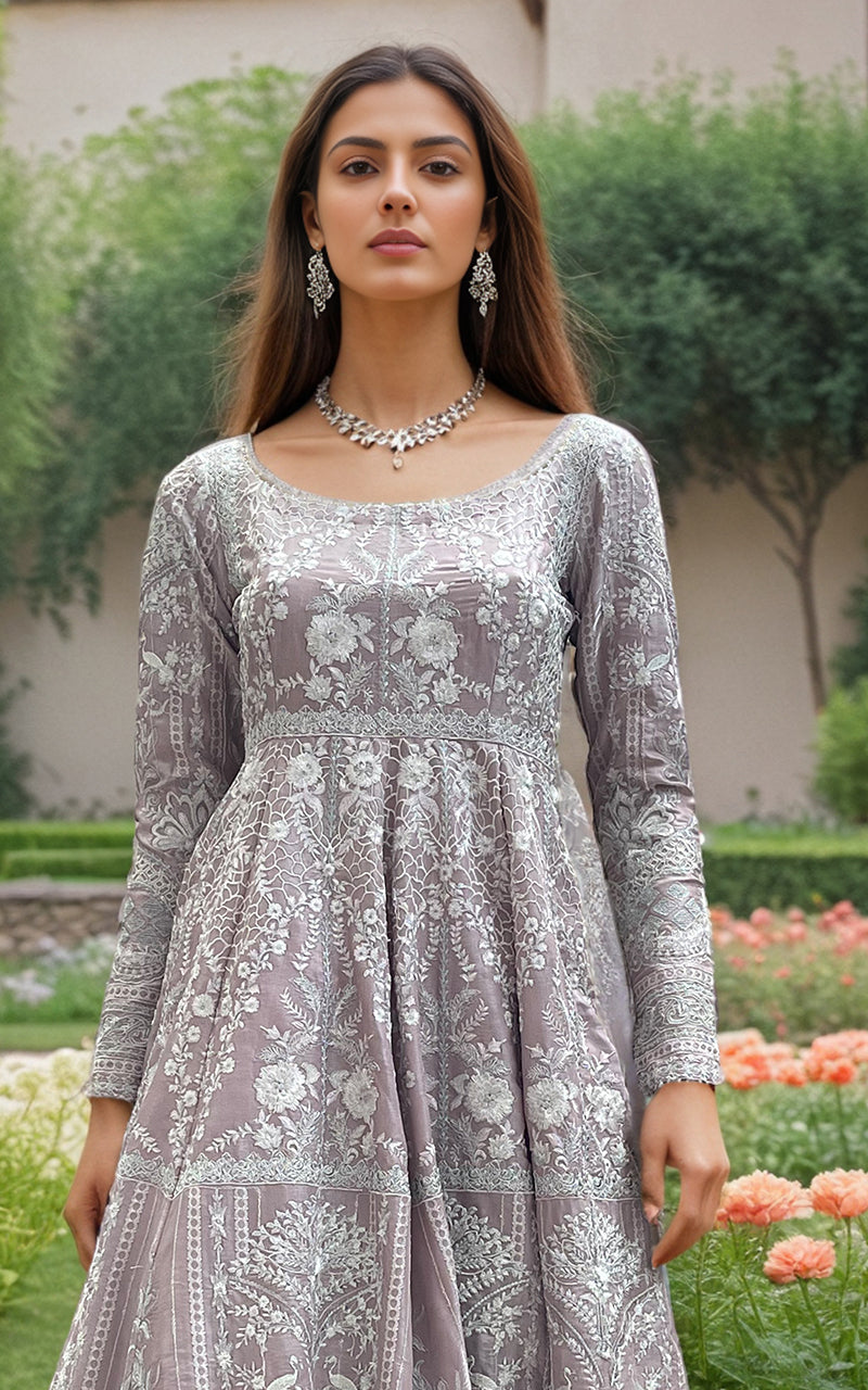 Threads and Motifs | Formal Dresses 25 | Embroidered Maxi - Official Threads and Motifs stockist in UK - Sakeena London