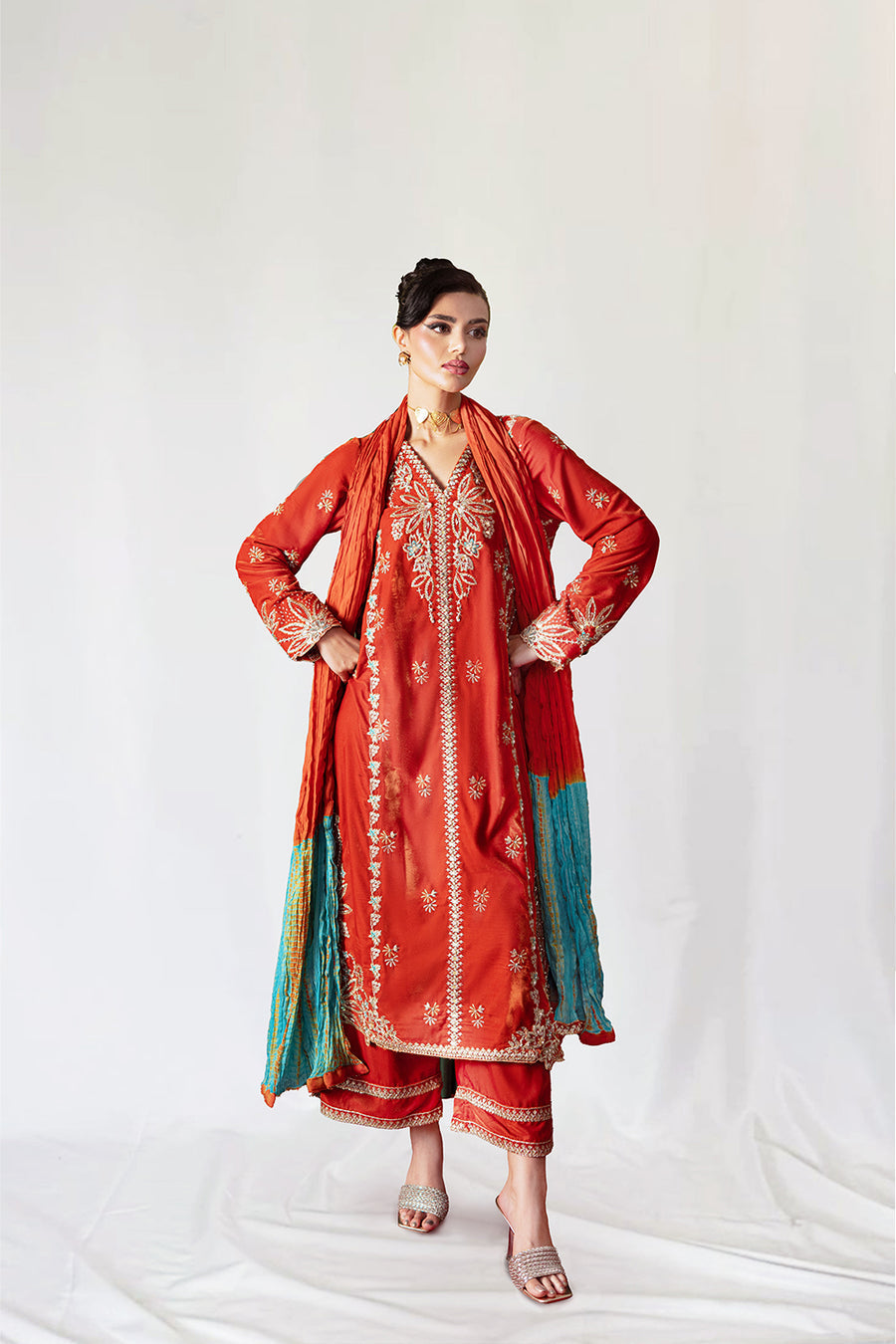 Saira Rizwan | Velvet Pret 25 | NEELAM-SRVP25-06 - Official Saira Rizwan stockist in UK - Sakeena London