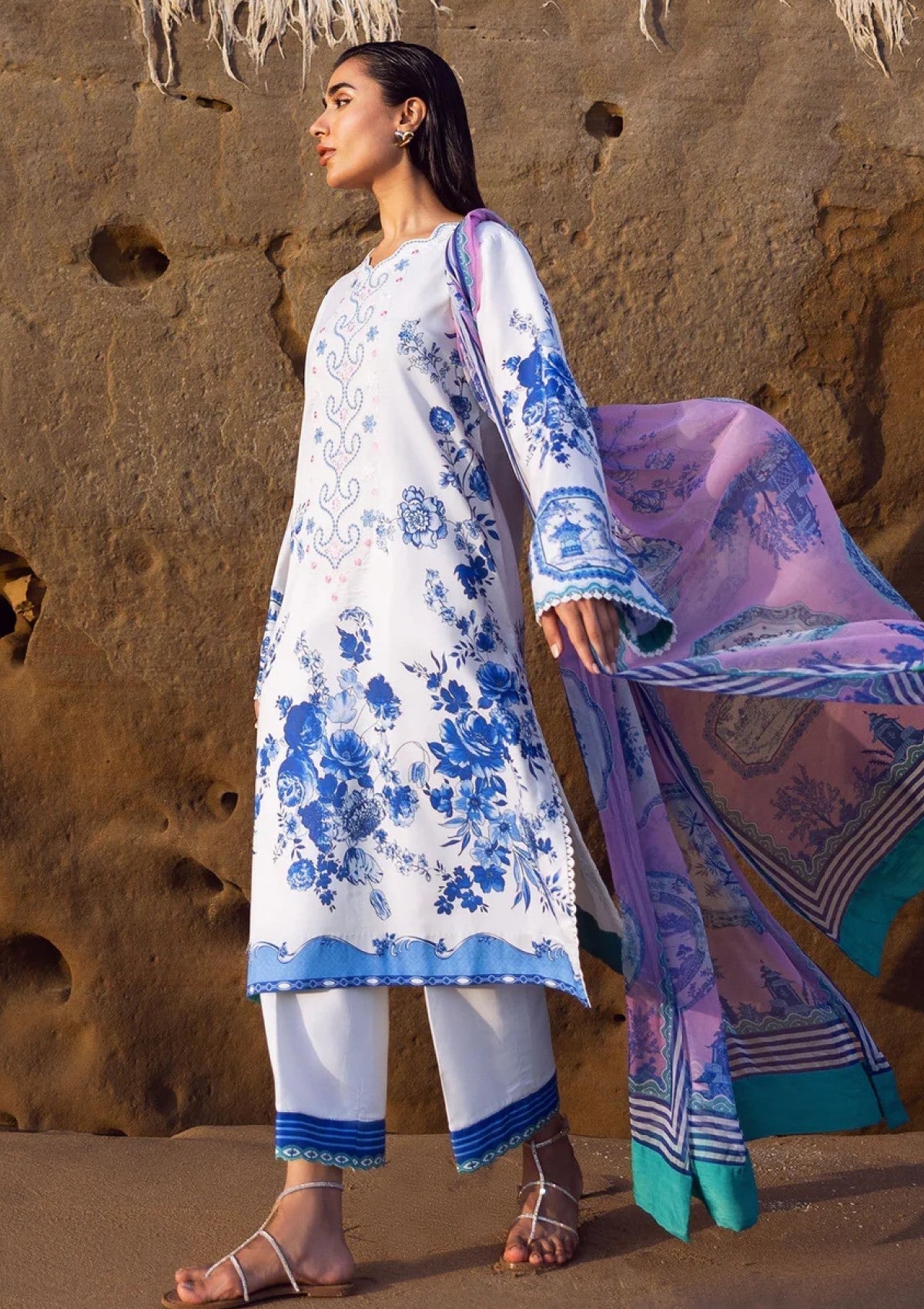 Lawn - Sadaf Fawad Khan - Everyday - Blue Pottery