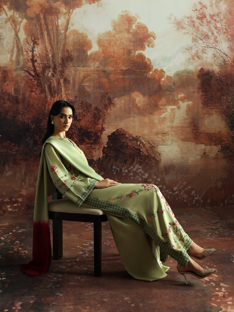 Caia | Embroidered Edit | Olive Bloom - Official Caia stockist in UK - Sakeena London
