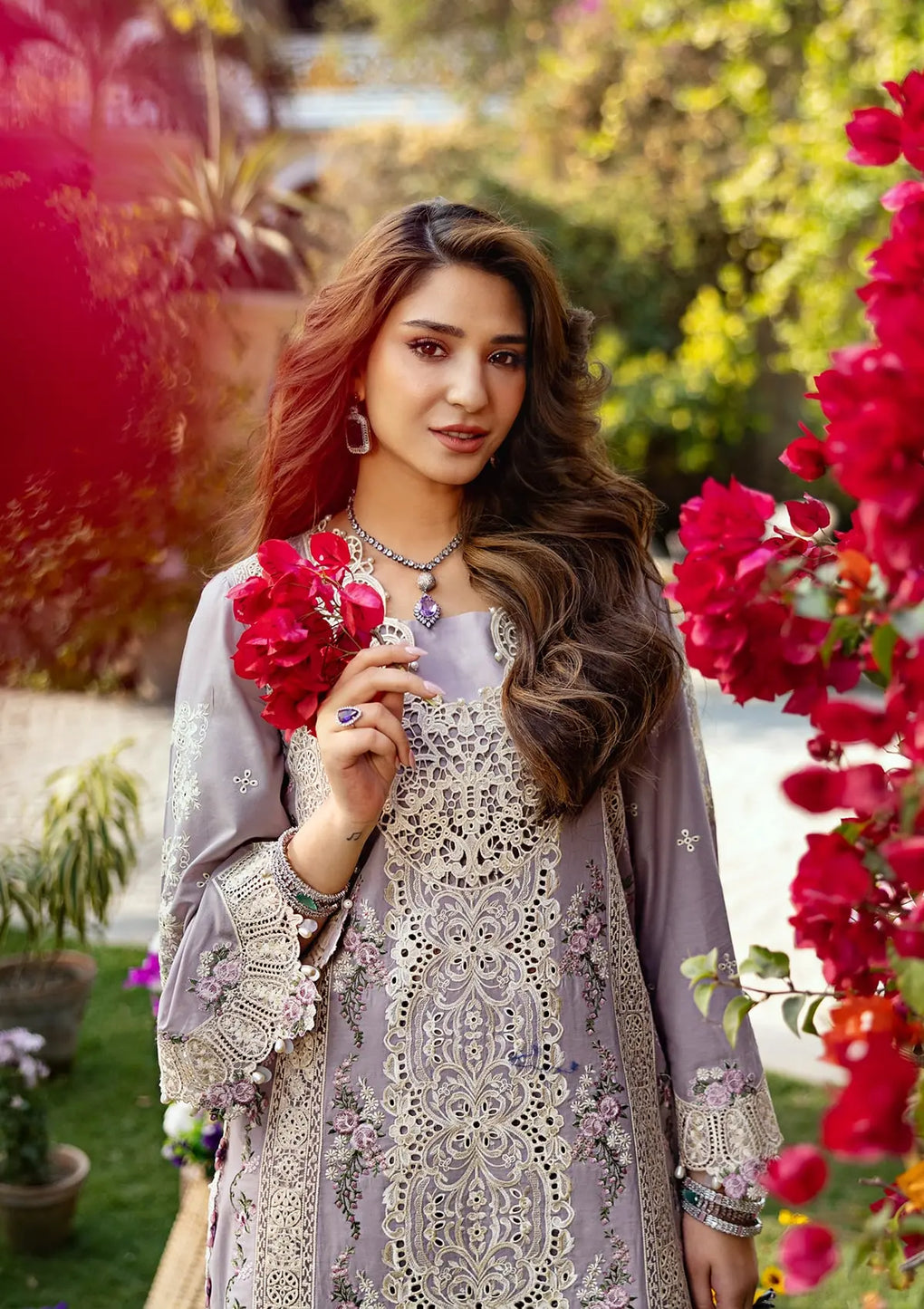 Elaf Premium | Luxury Lawn 25 | ELM-1A RAHA - Official Elaf Premium stockist in UK - Sakeena London