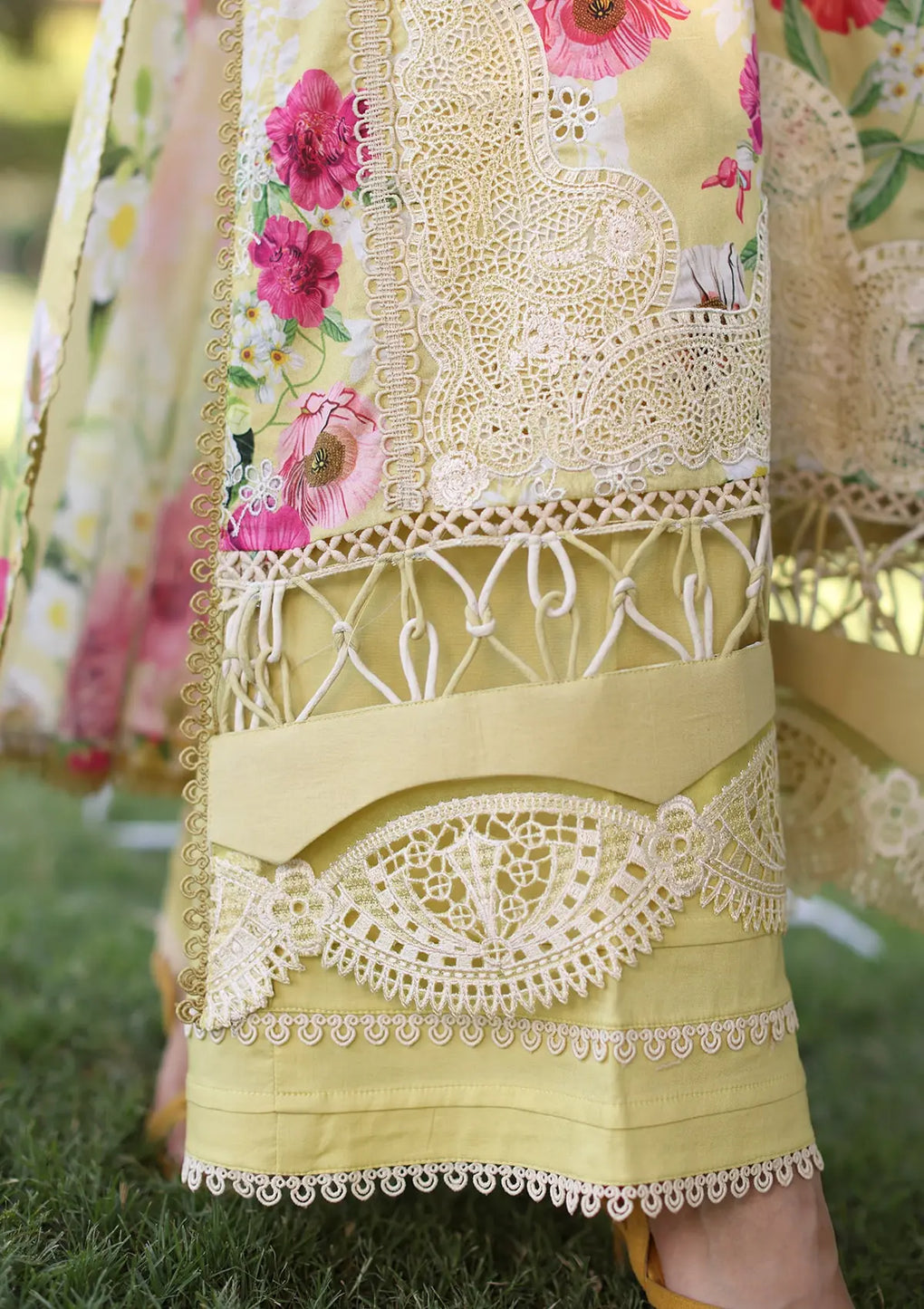 Elaf Premium | Prints Chikankari 24 | 06A SUNSHINE BOUQUET - Official Elaf Premium stockist in UK - Sakeena London