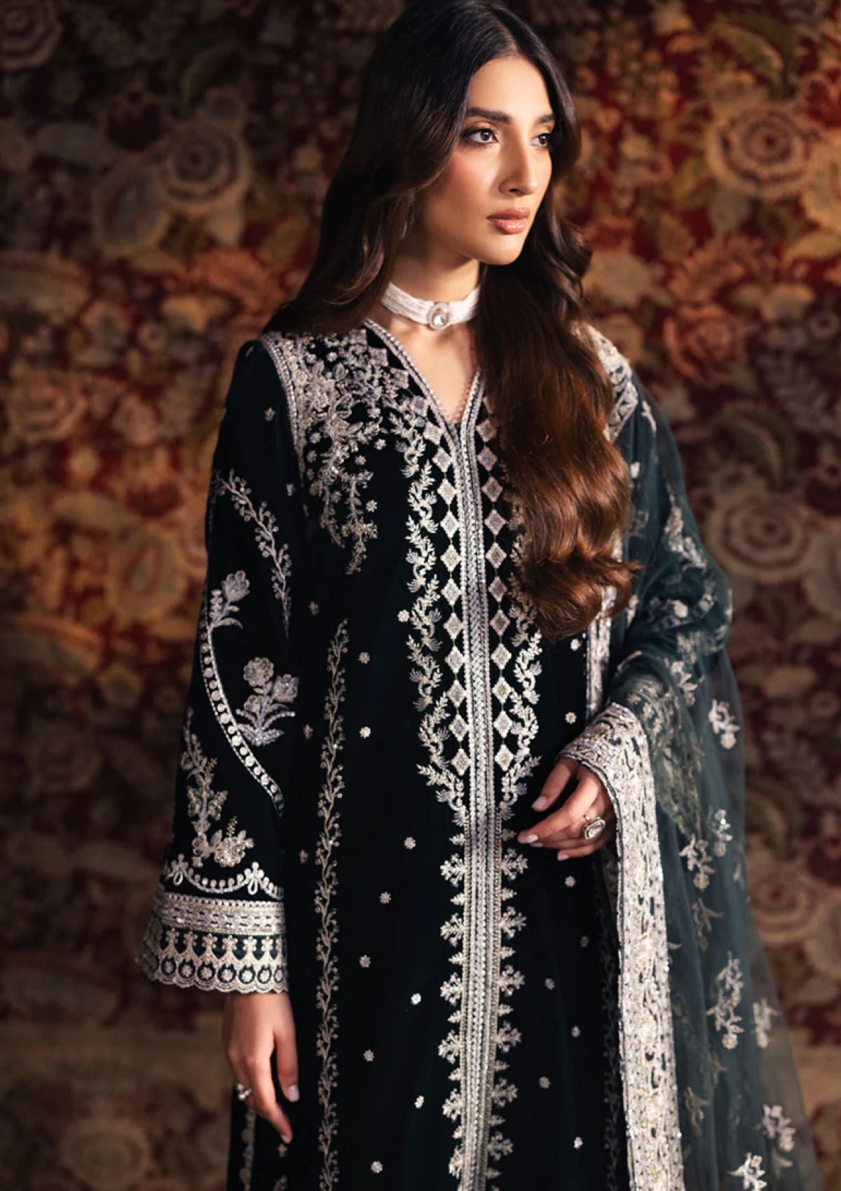 Winter Collection - Qalamkar - Velvet Edit - QV24#03 - SAMIRA