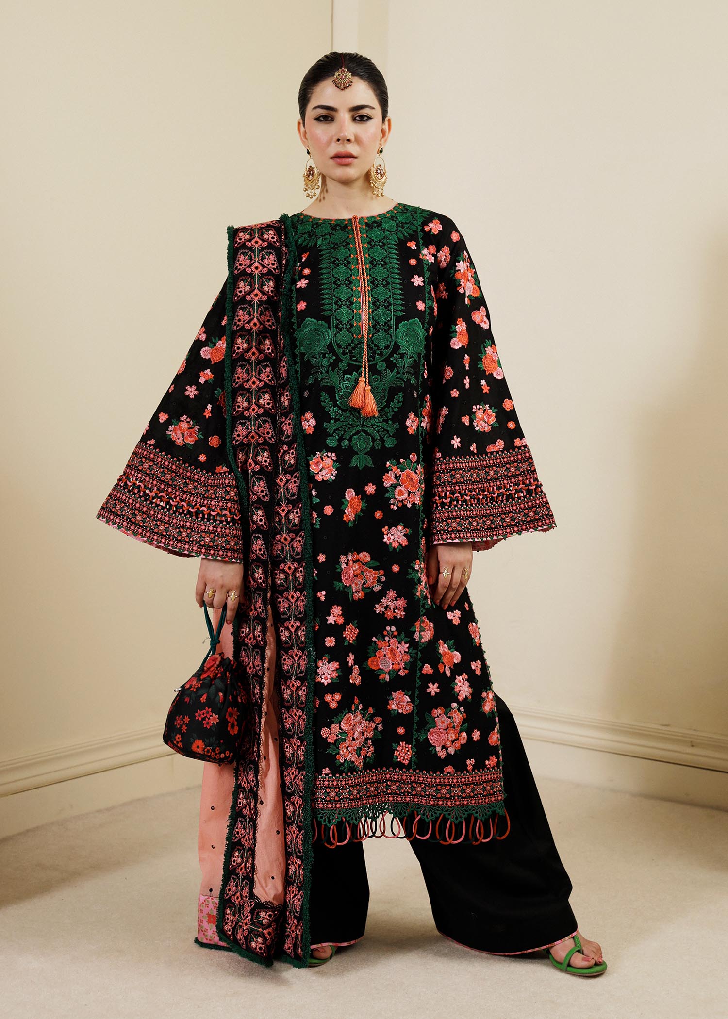 Hussain Rehar | Lawn SS 2023 | Noir - Official Hussain Rehar stockist in UK - Sakeena London