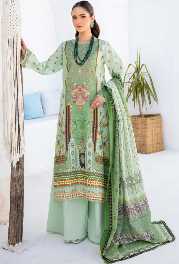 Humdum | Saira Bano Lawn 24 | D02 - Official HumDum stockist in UK - Sakeena London