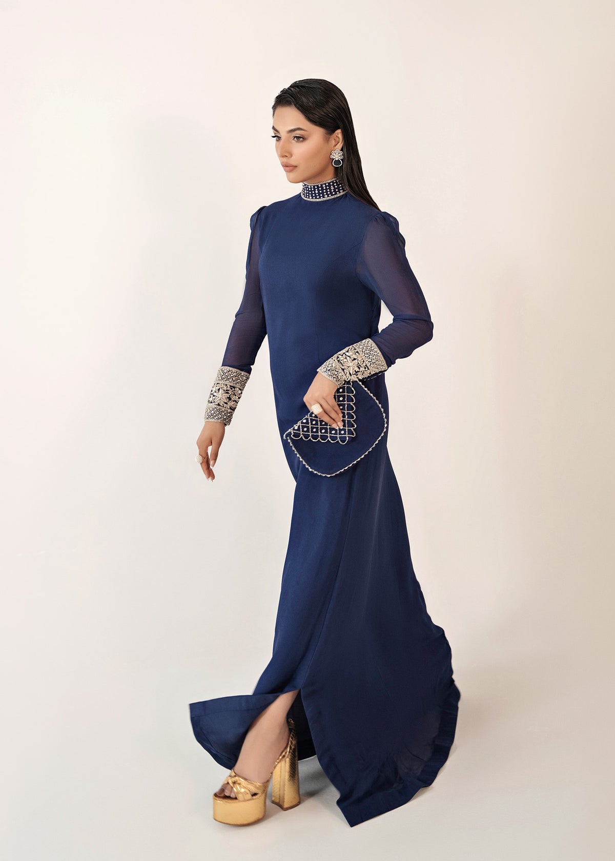 Dastoor | Euphoria Luxury Pret 24 | Azure - Official Dastoor stockist in UK - Sakeena London