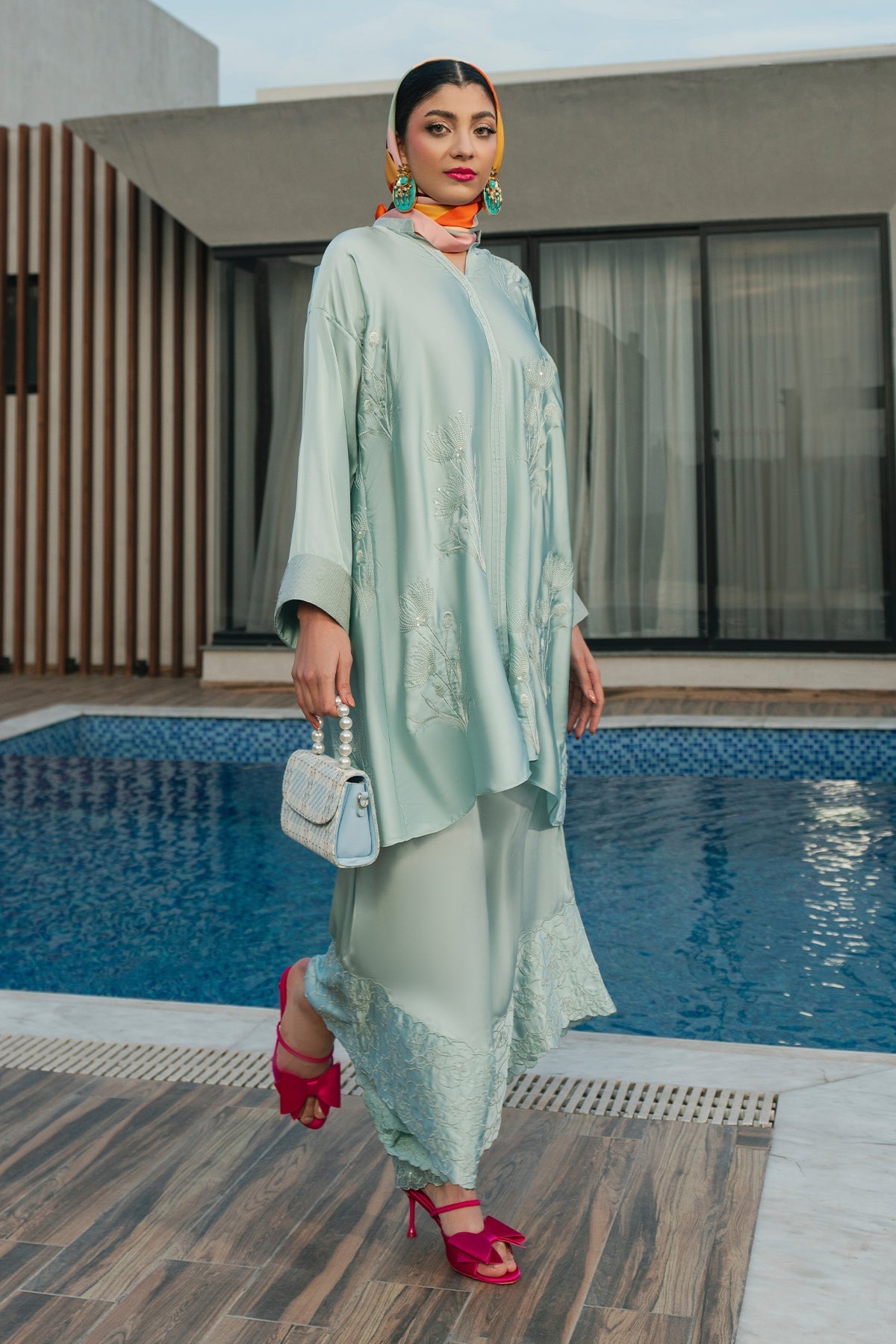 Erum Khan | Eid Edit 25 | Aqua Babe - Official Erum Khan stockist in UK - Sakeena London