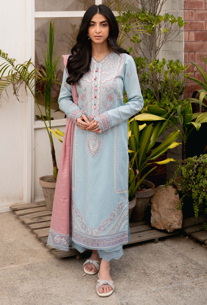 Humdum | Mirha Lawn 25 | Mirha - D07 - Official Humdum stockist in UK - Sakeena London