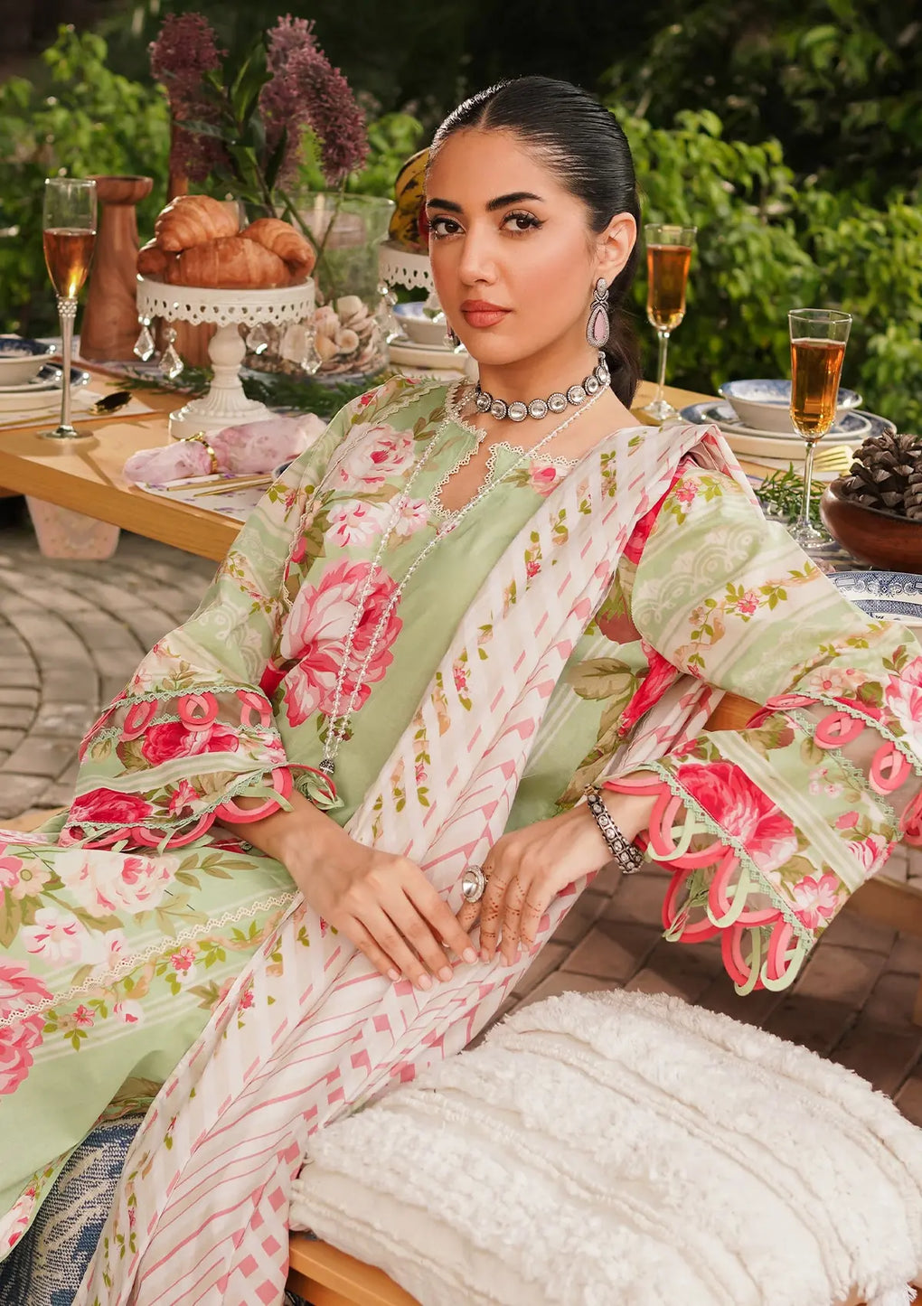 Elaf Premium | Printed Collection 24 | EEP-05A - Mint To Be - Official Elaf Premium stockist in UK - Sakeena London