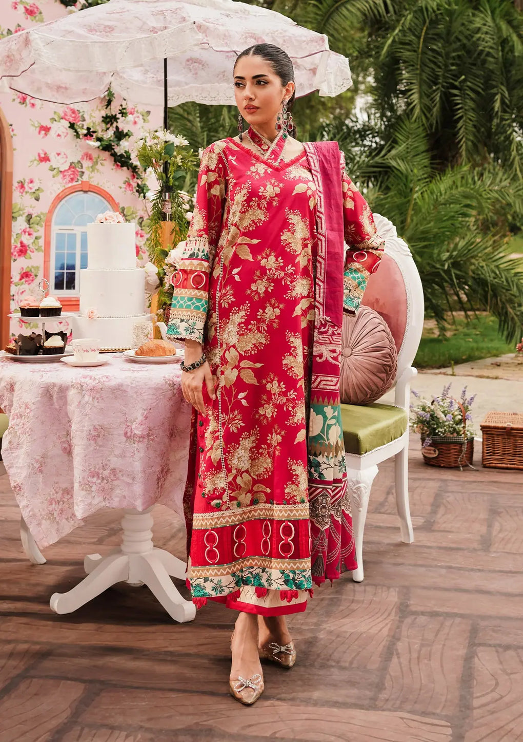 Elaf Premium | Printed Collection 24 | EEP-04A - Flores de Amor - Official Elaf Premium stockist in UK - Sakeena London