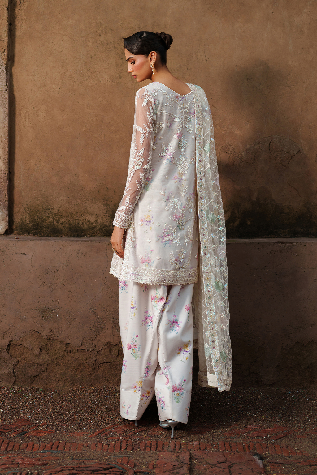 Iznik | Festive Formal | UE-534 Embroidered Net - Official Iznik stockist in UK - Sakeena London