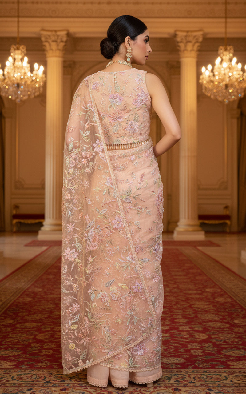 Threads and Motifs | Formal Dresses 25 | Embroidered Saree - Official Threads and Motifs stockist in UK - Sakeena London
