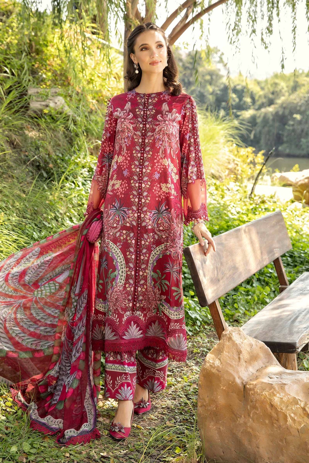 Maria B | M Prints 25 | MPT-2514-B - Official Maria B stockist in UK - Sakeena London