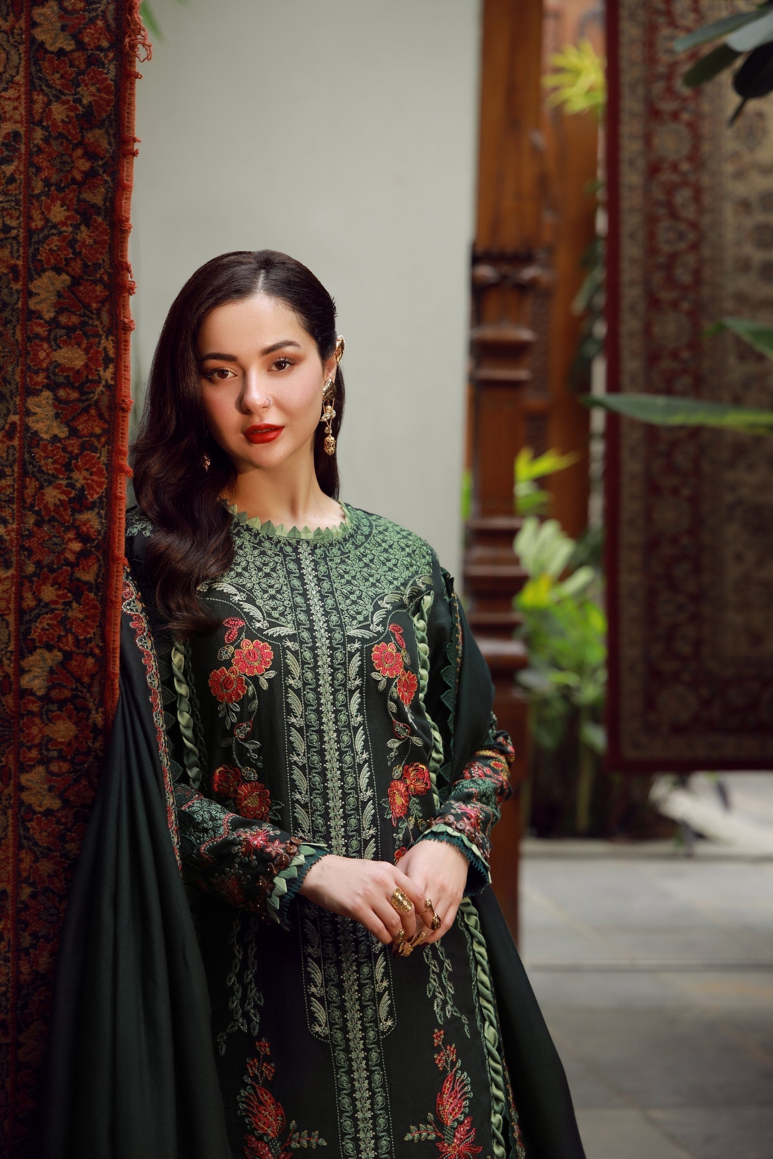 Maryam Hussain | Winter Shawl 25 | Almas - Official Maryam Hussain stockist in UK - Sakeena London