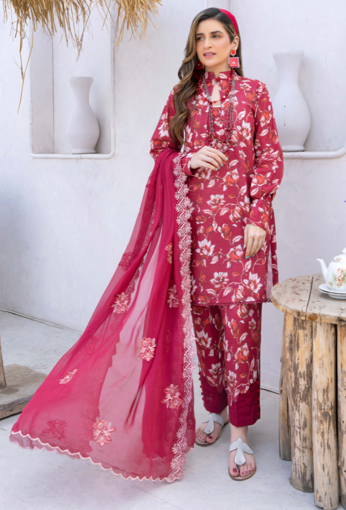 Humdum | Gardenia Lawn 24 | PLG 3 - D01 - Official HumDum stockist in UK - Sakeena London