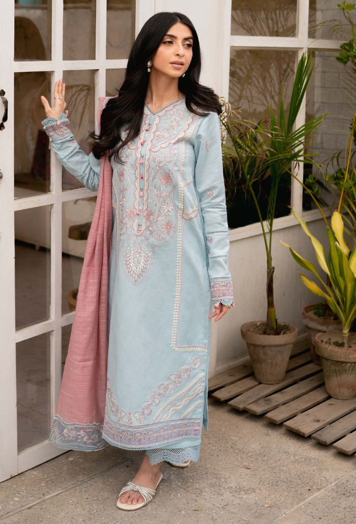 Humdum | Mirha Lawn 25 | Mirha - D07 - Official Humdum stockist in UK - Sakeena London