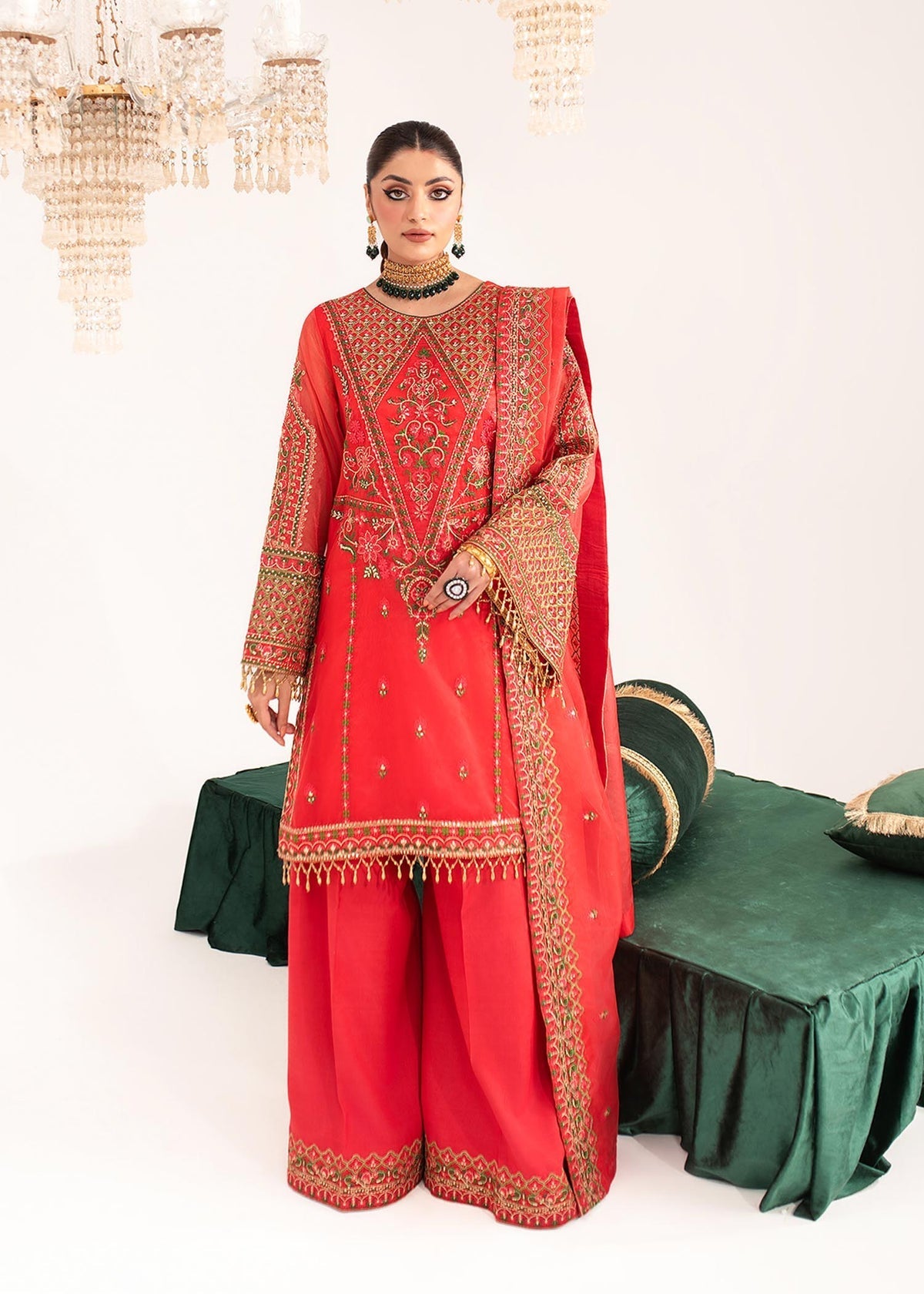 Dastoor | Sajni Luxury Eid Collection 24 | Khudeeja - Official Dastoor stockist in UK - Sakeena London