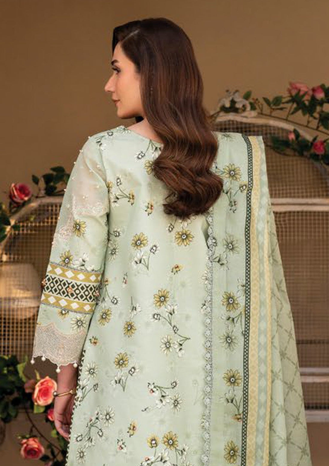 Lawn - Alizeh -  Levana - AL25#7027 - Mintel