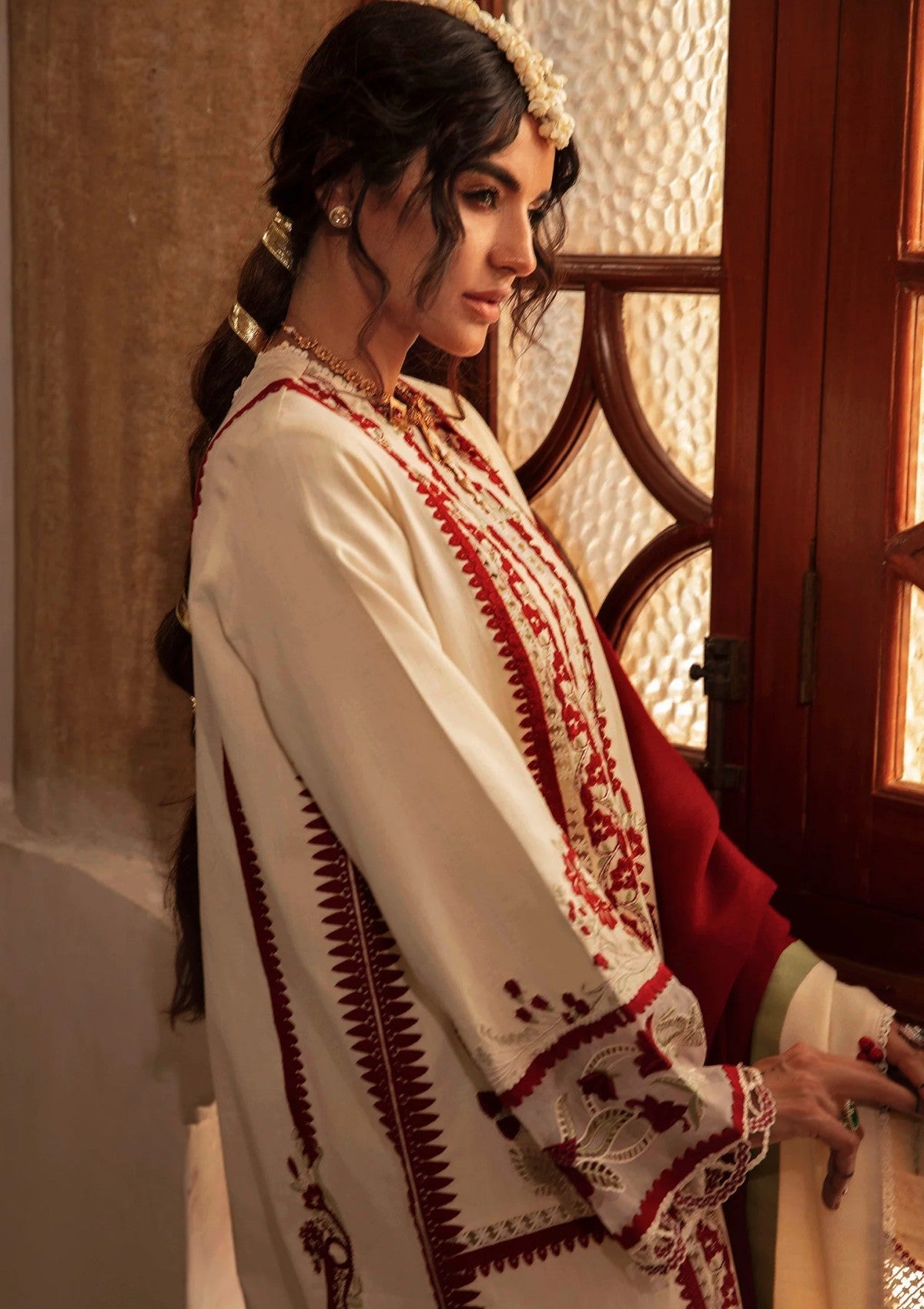 Winter Collection - Crimson - Aaleen - Winter Unstitched 24 - Musafir