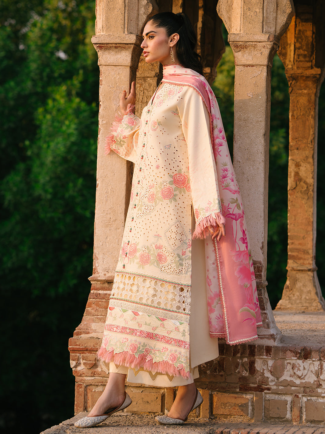 Bin Ilyas | Gulabi Baagh Winter 24 | 155 B - Official Bin Ilyas stockist in UK - Sakeena London