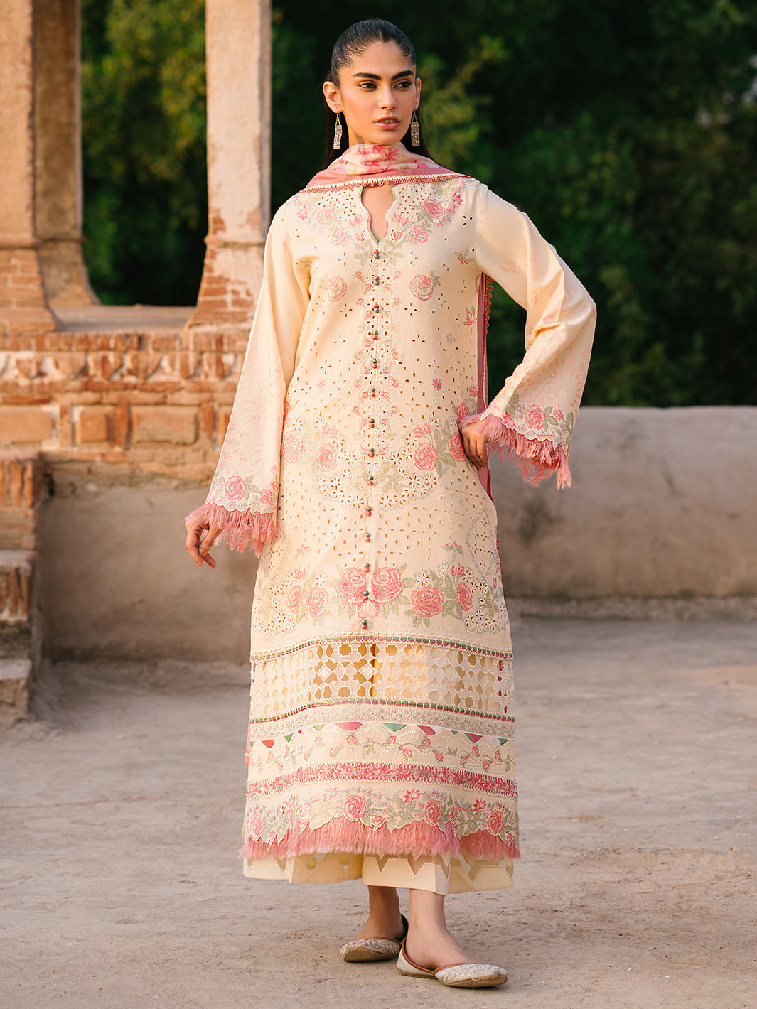Bin Ilyas | Gulabi Baagh Winter 24 | 155 B - Official Bin Ilyas stockist in UK - Sakeena London