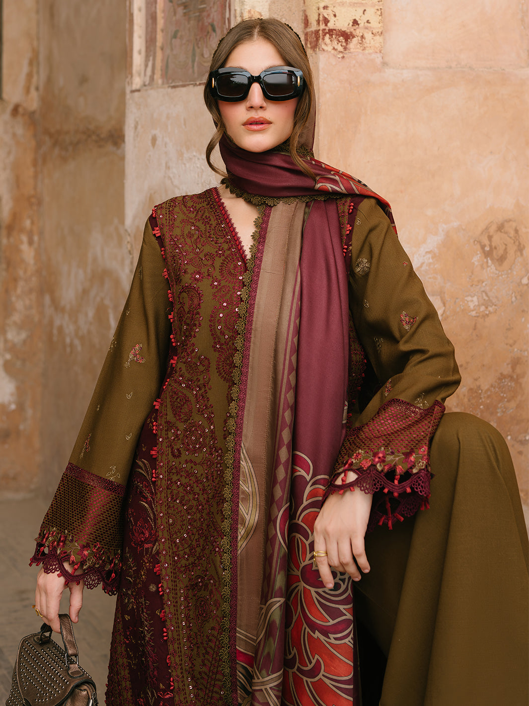 Bin Ilyas | Gulabi Baagh Winter 24 | 156 A - Official Bin Ilyas stockist in UK - Sakeena London