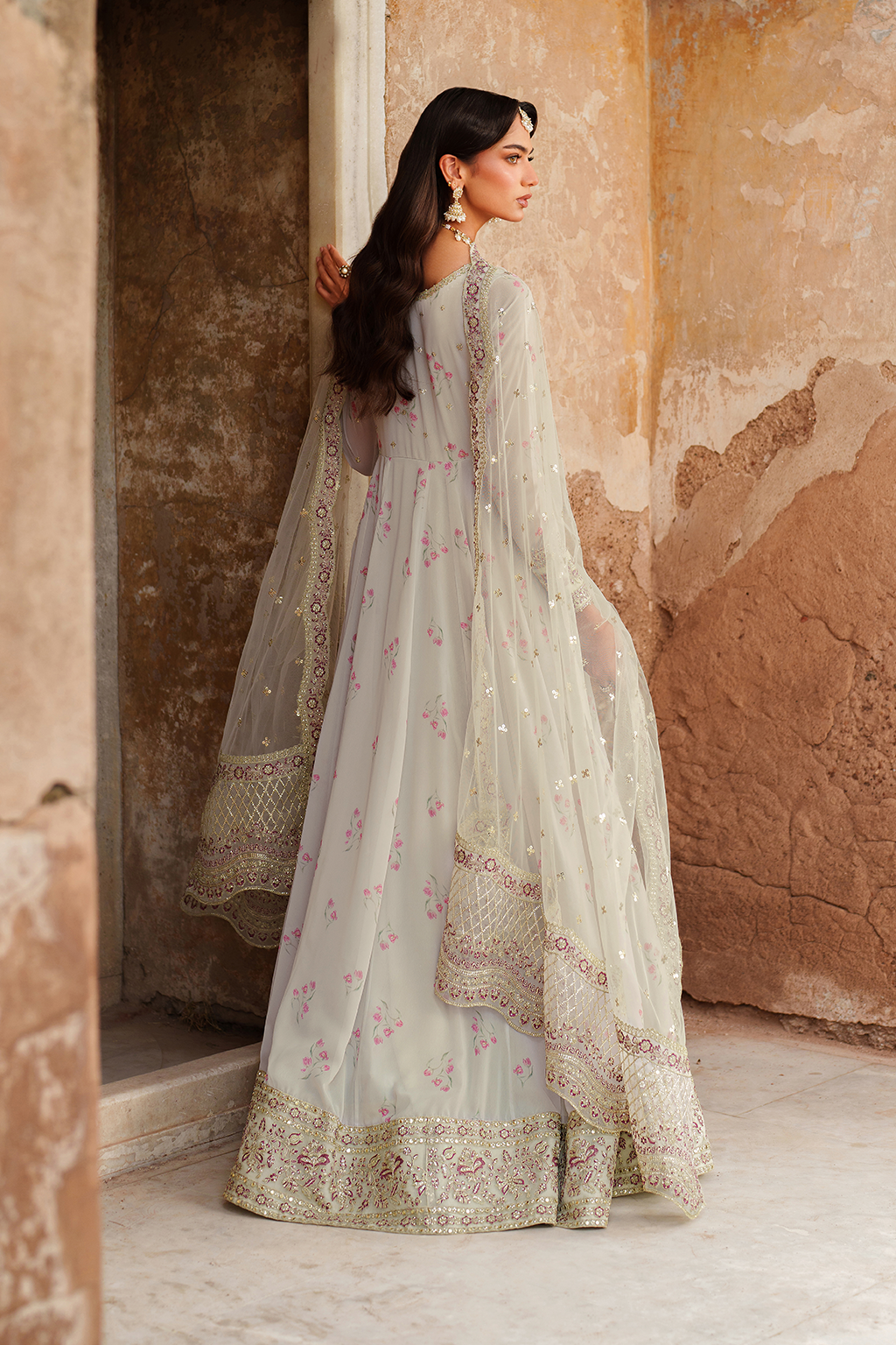 Iznik | Festive Formal | UE-551 Printed Chiffon - Official Iznik stockist in UK - Sakeena London