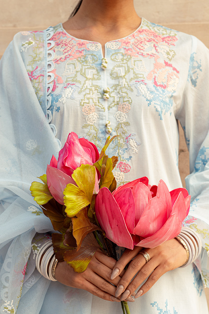 Cross Stitch | Premium Lawn 24 | DAWN MIST - Official Cross Stitch stockist in UK - Sakeena London