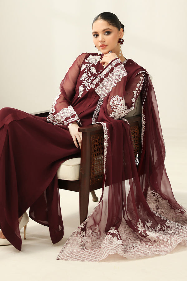 Baroque | Luxury Pret 25 | EMBROIDERED CHIFFON PR-1160 - Official Baroque stockist in UK - Sakeena London