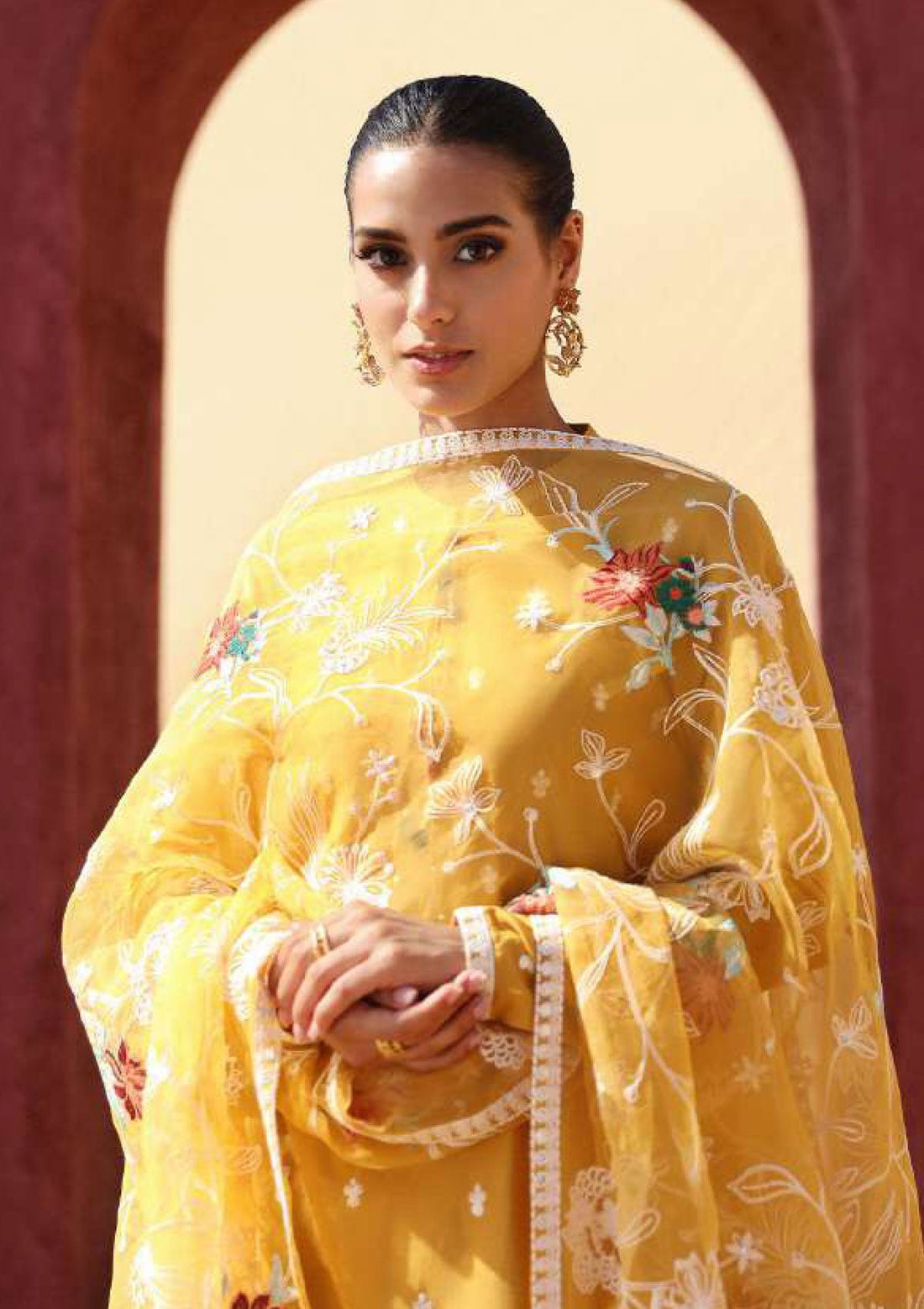 Lawn Collection - Cross Stitch - Eid Lawn 2 - SL24#10 - Maize Ochre