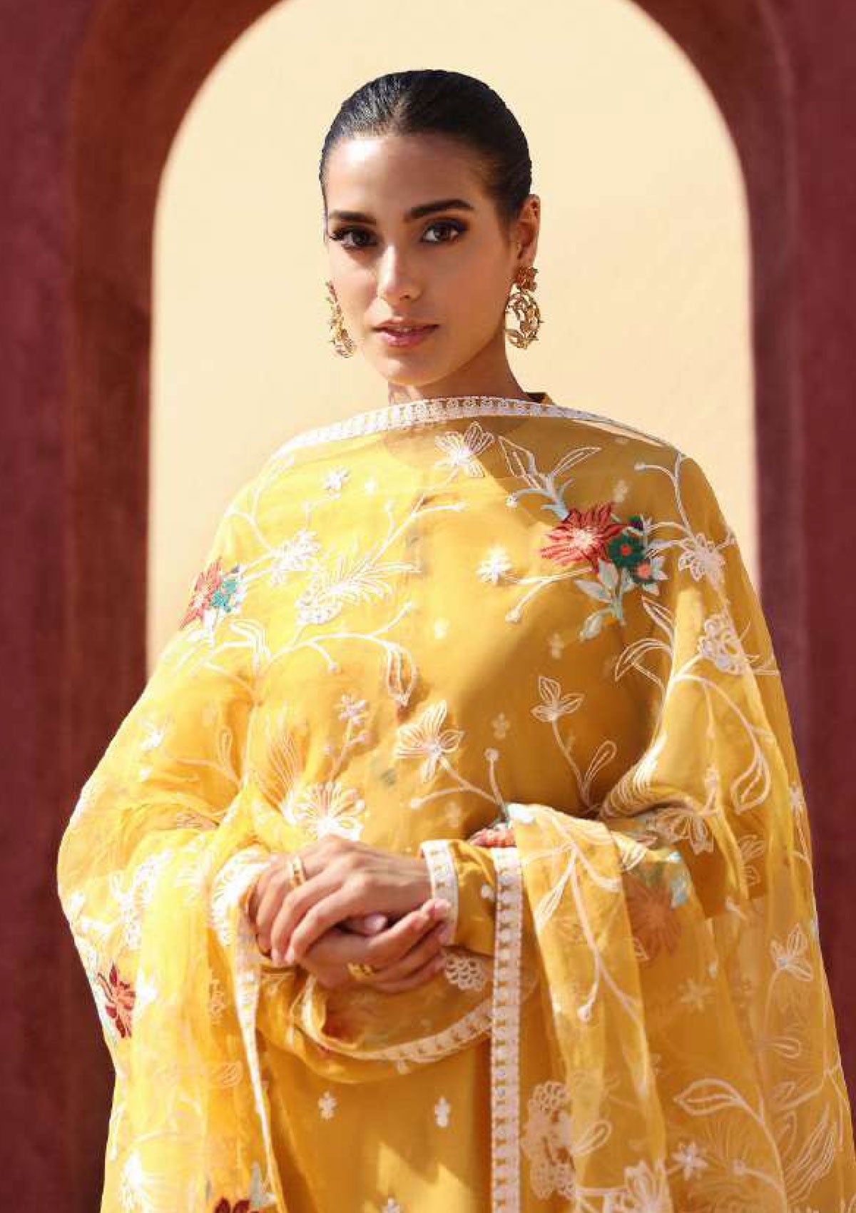 Lawn Collection - Cross Stitch - Eid Lawn 2 - SL24#10 - Maize Ochre