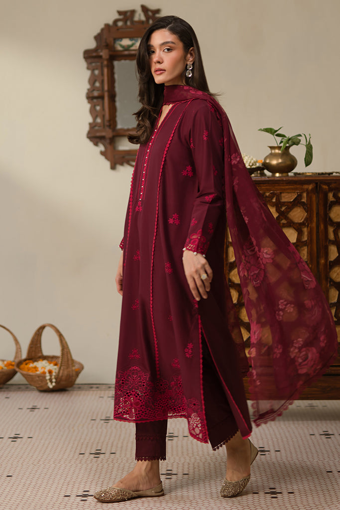 Cross Stitch | Chikankari Lawn 24 | RUBY ROSE - Official Cross Stitch stockist in UK - Sakeena London