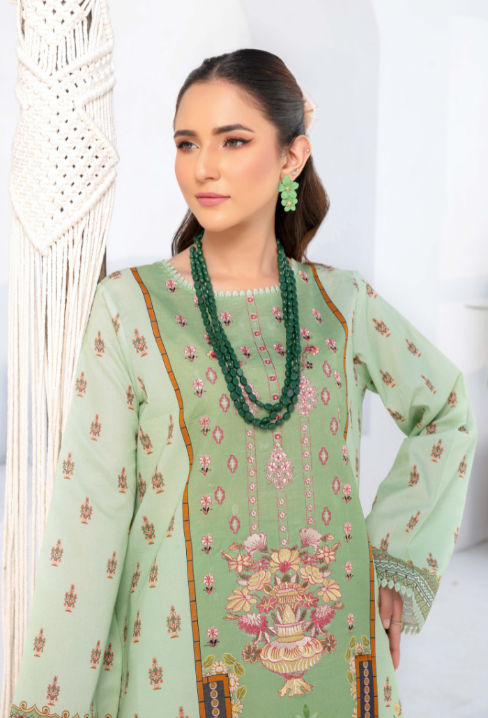 Humdum | Saira Bano Lawn 24 | D02 - Official HumDum stockist in UK - Sakeena London