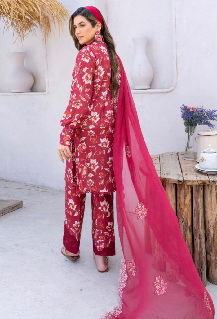 Humdum | Gardenia Lawn 24 | PLG 3 - D01 - Official HumDum stockist in UK - Sakeena London