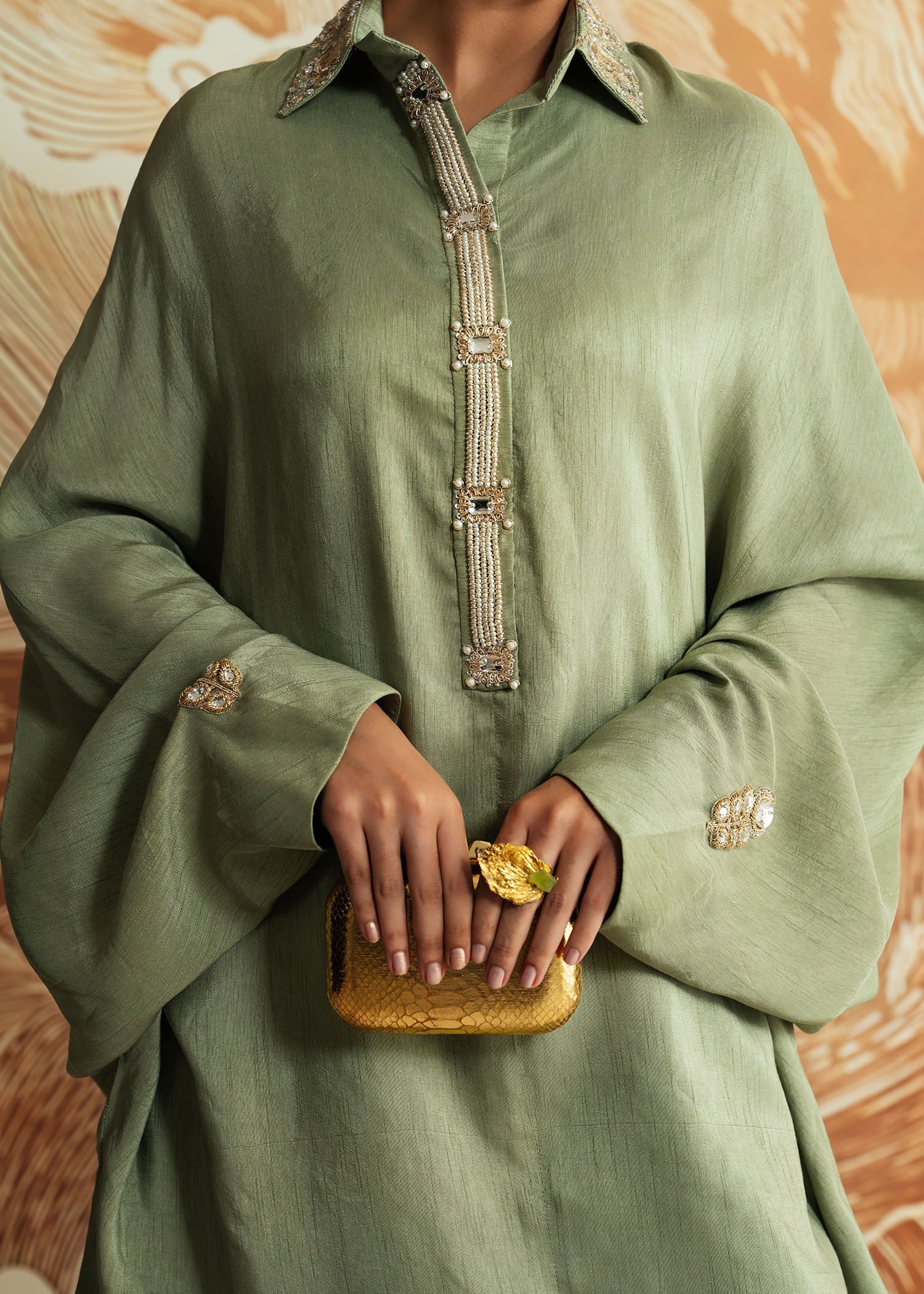 Mahgul | Whispers of Silk | Peridot Glow - Official Mahgul stockist in UK - Sakeena London