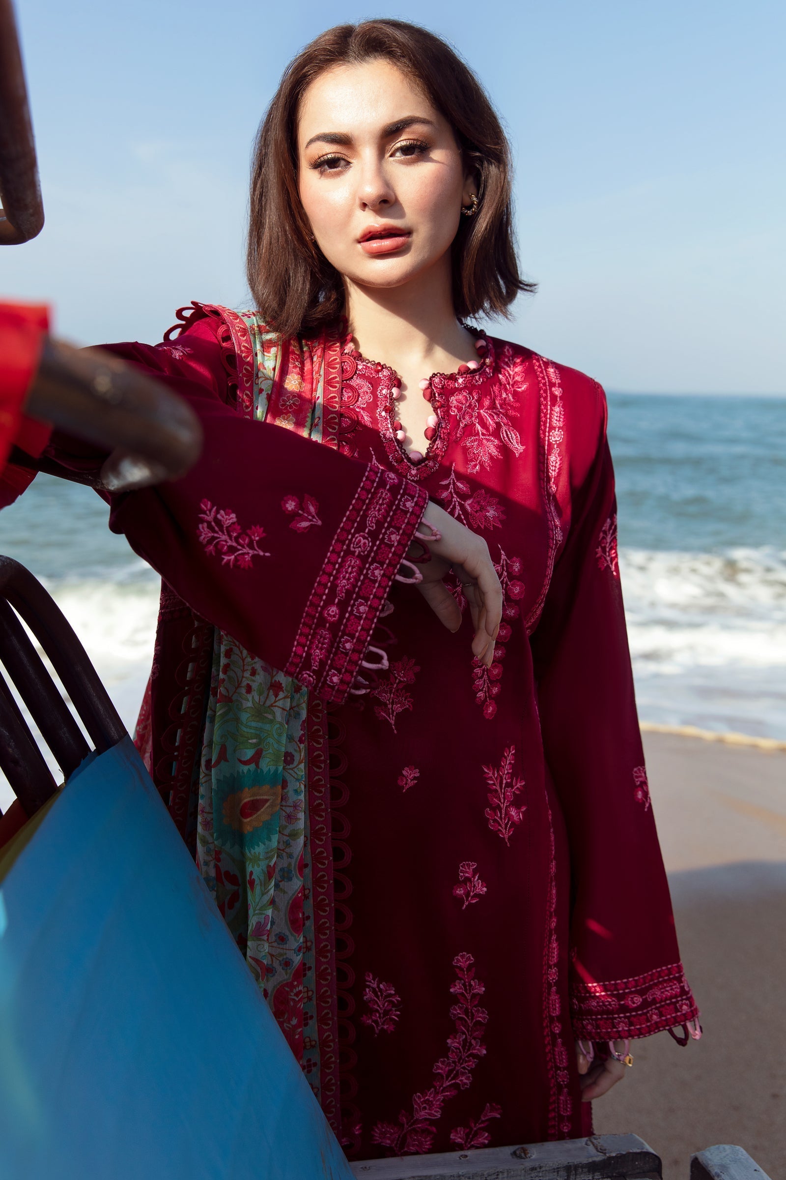 Zaha | Embroidered Lawn Collection | EIRA (ZL23-10 B) - Official Zaha stockist in UK - Sakeena London