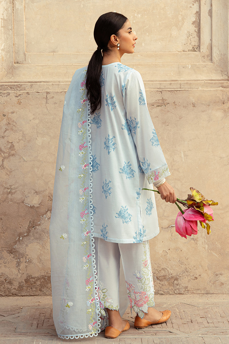Cross Stitch | Premium Lawn 24 | DAWN MIST - Official Cross Stitch stockist in UK - Sakeena London