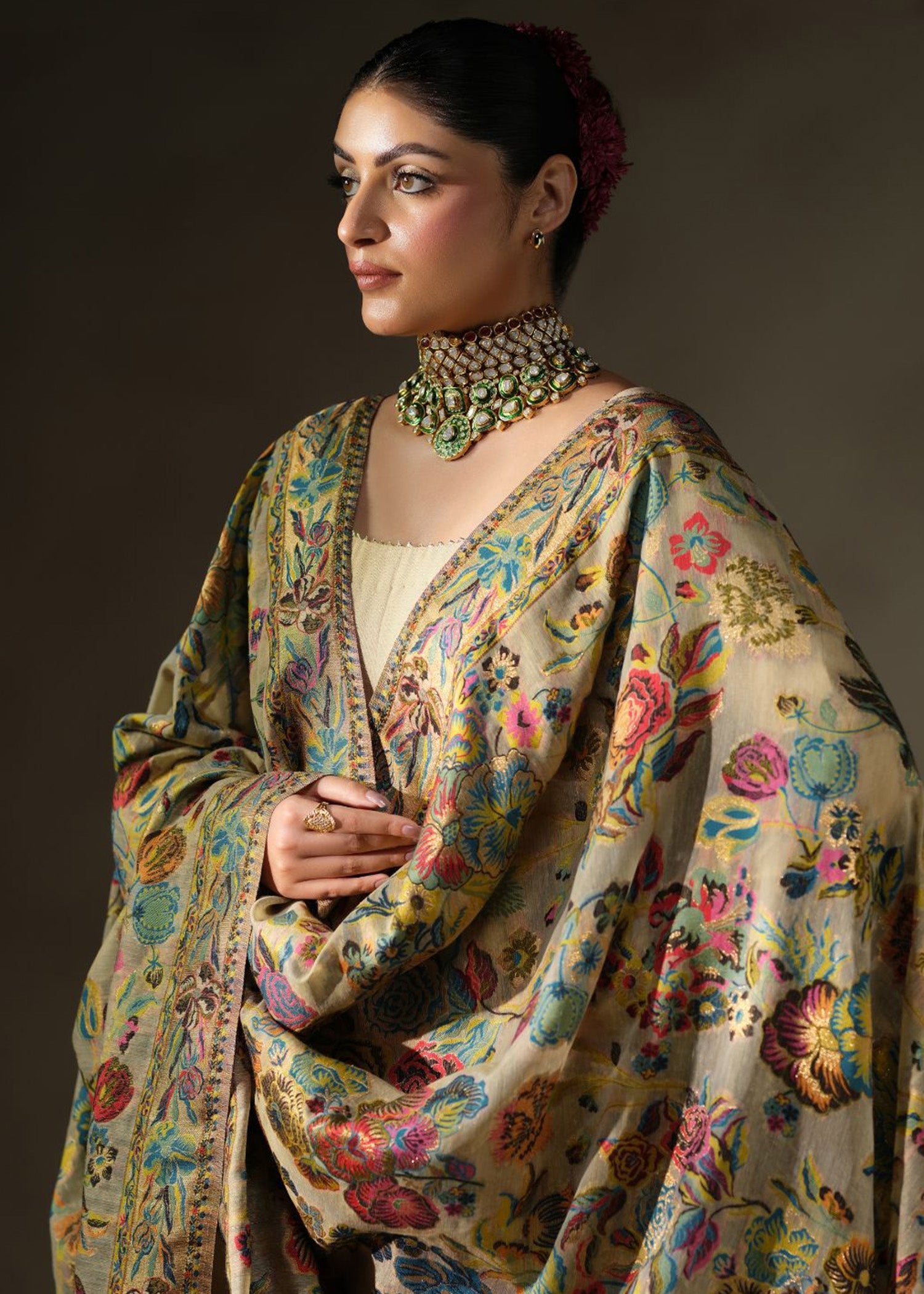 Mahum Asad | Khaani Formals | Chambeli Shawl - Official Mahum Asad stockist in UK - Sakeena London