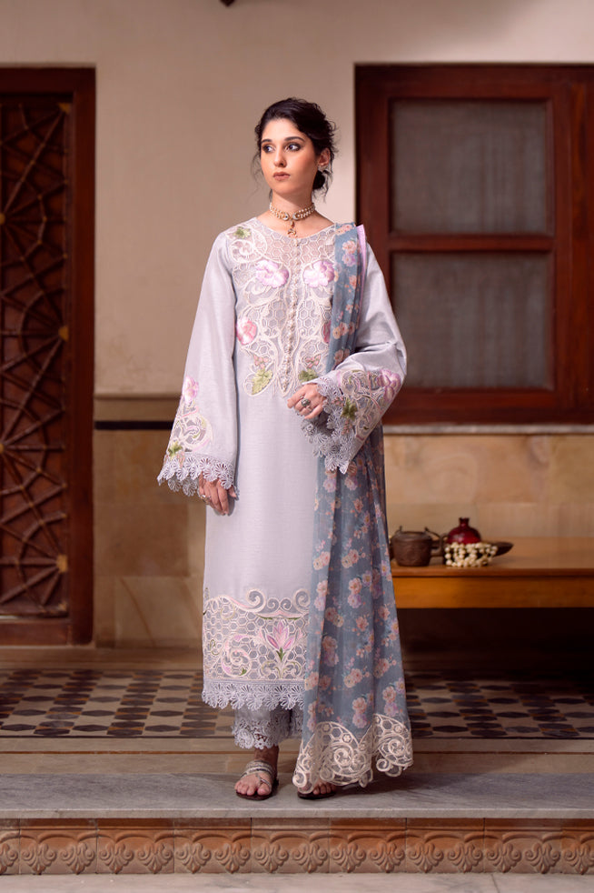 Fozia Khalid | Kahani Silk Luxury Dresses | Yasmeen - Official Fozia Khalid stockist in UK - Sakeena London