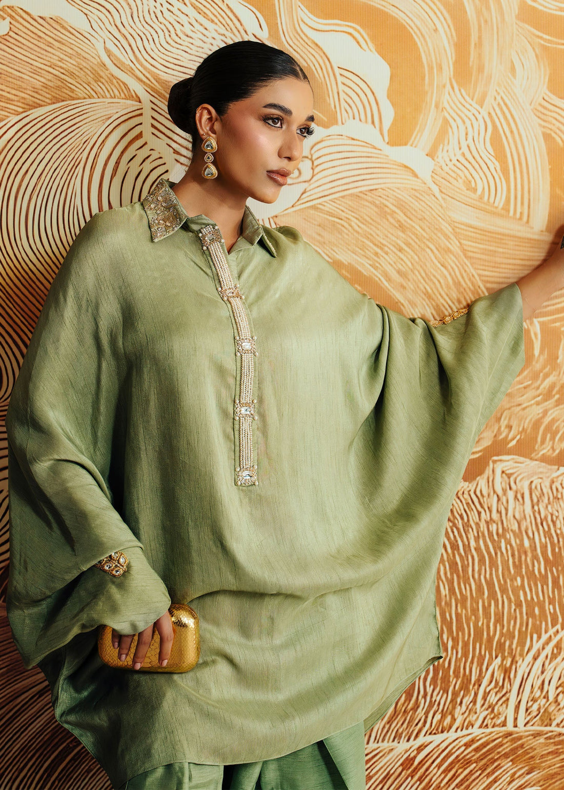 Mahgul | Whispers of Silk | Peridot Glow - Official Mahgul stockist in UK - Sakeena London