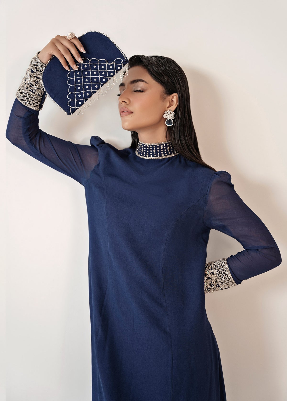 Dastoor | Euphoria Luxury Pret 24 | Azure - Official Dastoor stockist in UK - Sakeena London